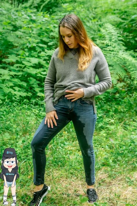 women pee their tight jeans|Alisha Wetting Her Jeans .